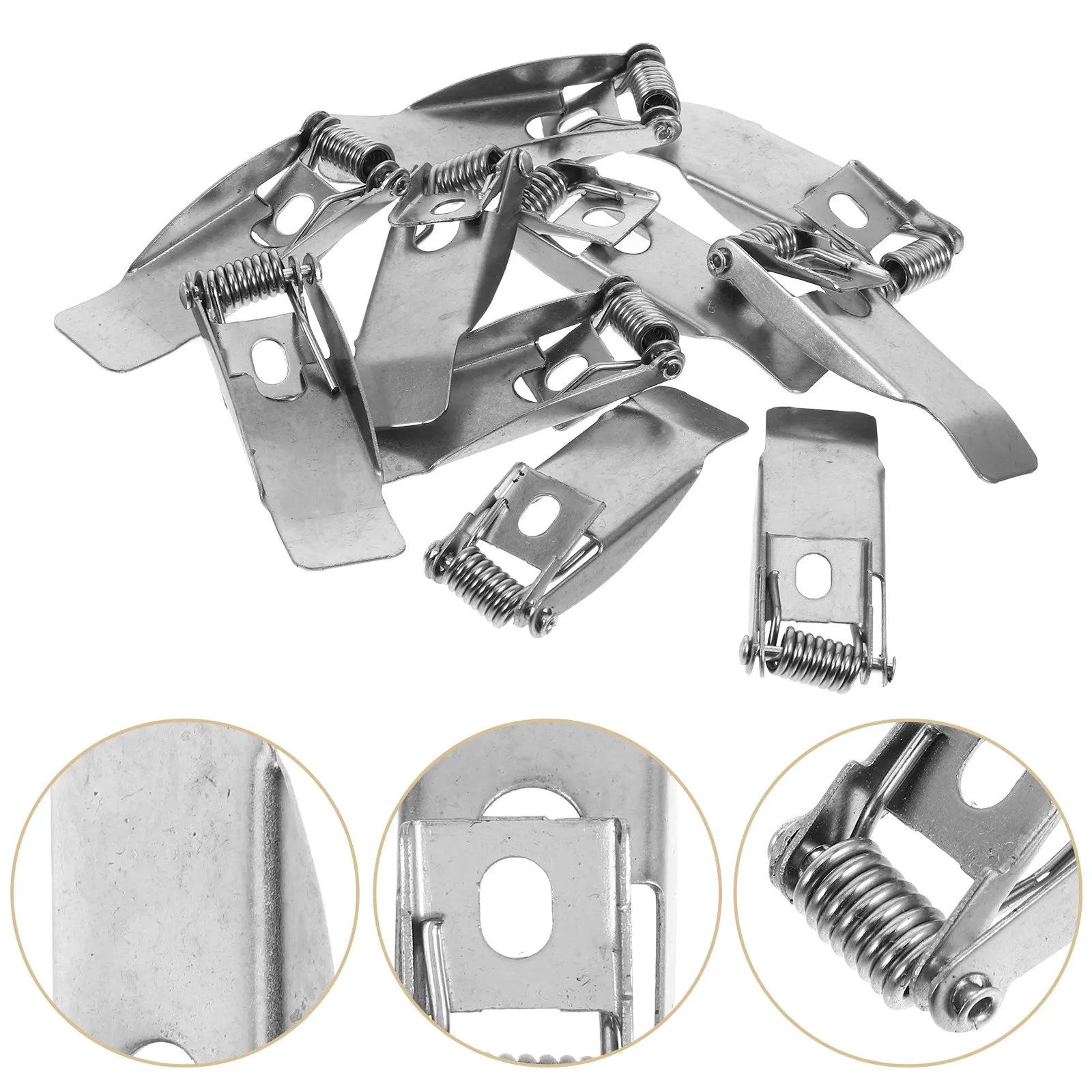 10pcs Small Spring Clips for LED Downlight and Recessed Panel Lamp Mounting – Secure Latch Clamps