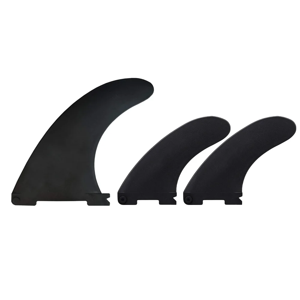 3pcs Set Paddleboard Fin Surf Fin Set Detachable Plastic Center Side Fins For Sup Paddle Board Accessory