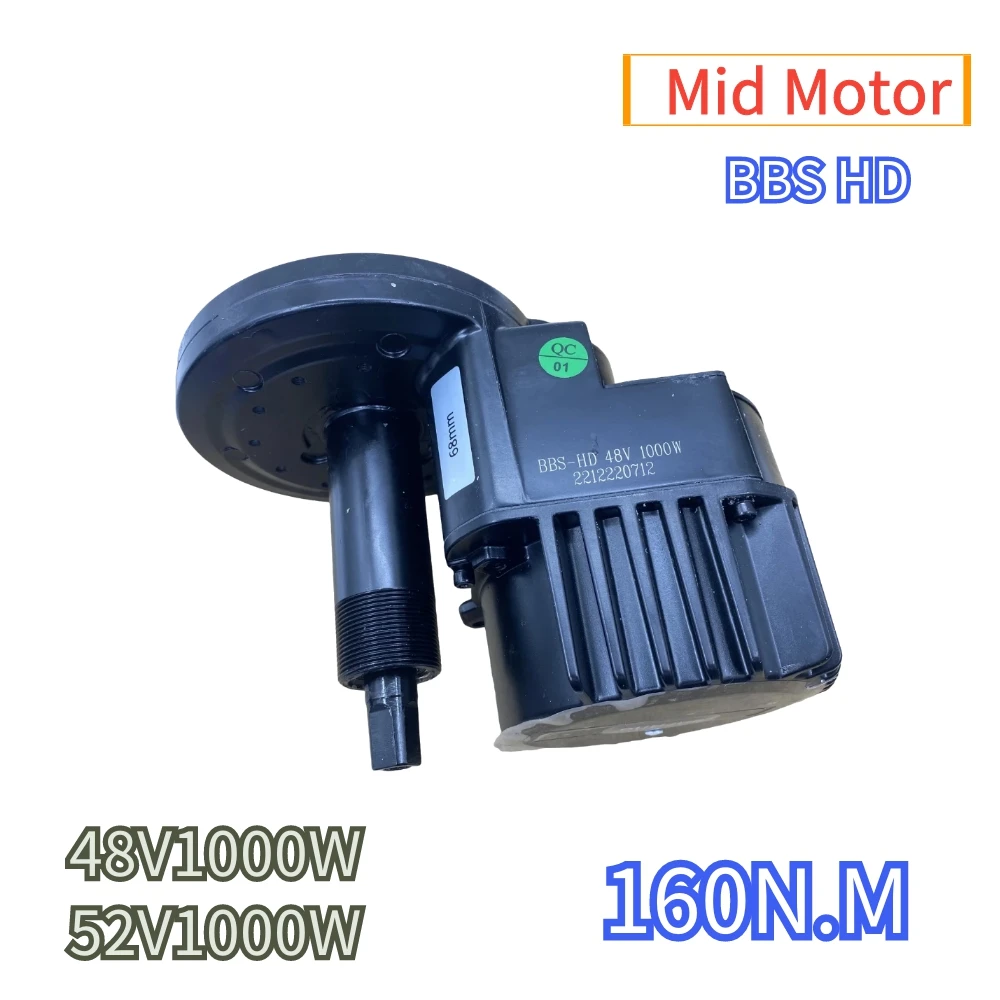 Bafang MID Motor BBSHD G320 48V1000W 52V High Power Motor 160N.M Bike Modified Electric Bike Motor Bare Metal