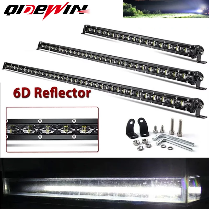 18W 36W 54W Offroad LED Light Bar 6D Combo Work Light 12V 24V for Driving Boat Car Truck 4x4 SUV ATV Fog Lamp Super Bright