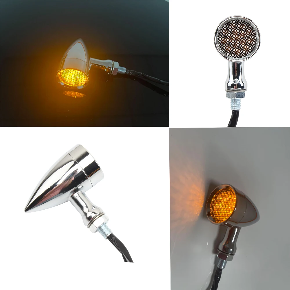 Motorcycle Turn Signal Light Bullet Moto flashing Light for Clignotant Moto Led Fit Kawasaki Suzuki Yamaha Turn signals