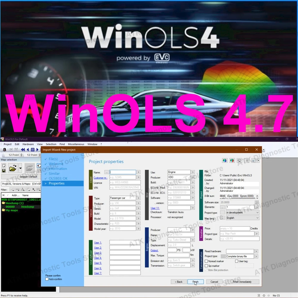 

Newest Winols 4.7 Software + 93GB WINOLS DAMOS Big Archive Damos Mappacks NEW 2022 2021 2020 Chip Tuning Maps Files ECU Mappack