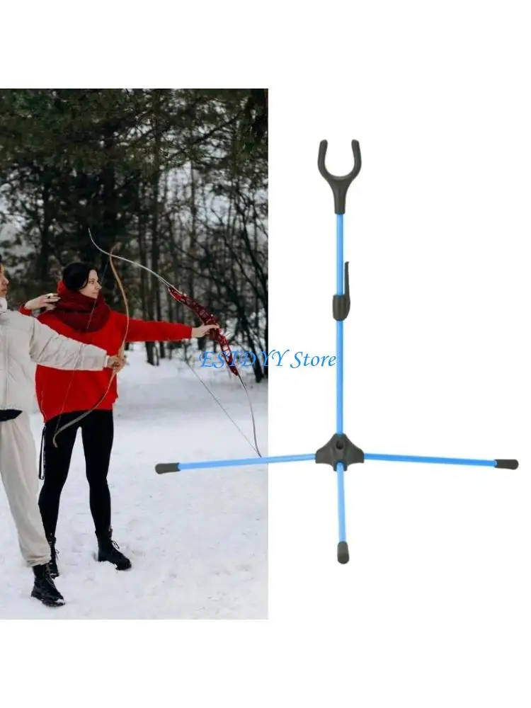 G6DE Bows Stand Portable Takedown Bows Stand Holder Foldable Recurve Bows Stand Universal Bows Rack for Compound Bows