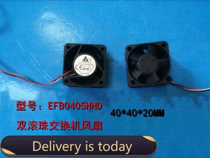 pa 40*40*20MM 4020 4cm Max Airflow Rate 3-Wire Double Ball Switch Fan Efb0405hhd 5V 0.45a