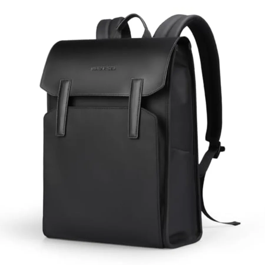 

MARK RYDEN Slim Laptop Backpack for Men Stylish Leather Commuter Business Backpack, 20L Water-Resistant 15.6 Inch Computer Bag