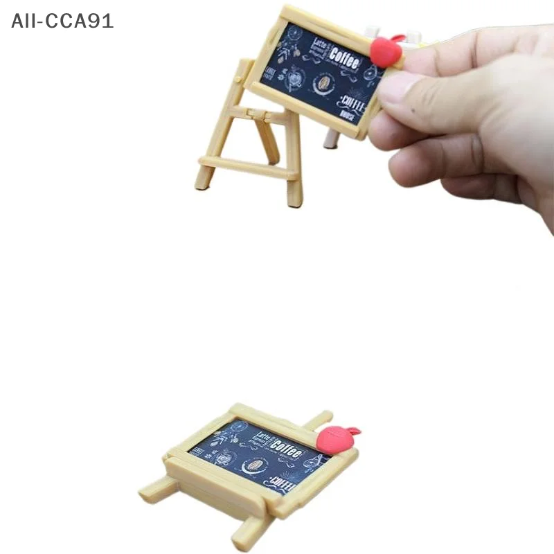 

1 Set 1:12 Dollhouse Miniature Coffee House Signboard Painting Board Palette Model Toy for Children Pretend Play Toy