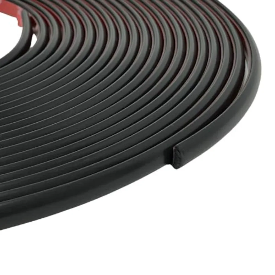 

7/16 x 50' Colored Half-Round Wheel Well Molding for Cars Trucks and SUVS Matte Black