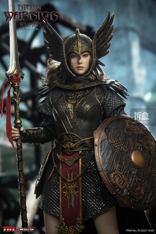 TBLEAGUE Original Dark Night Valkyrie Black Blue Armor 1/6 Female Warrior Mobile Doll Handmade Model PlayGift Collectionornament