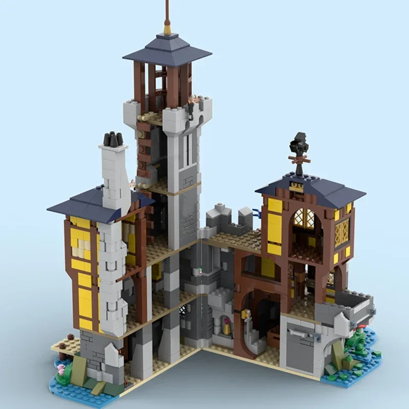 Moc Gebäude Ziegel Festung Modell Black Falcon Herr Schloss Technologie Modulare Blöcke Geschenk Spielzeug Für Kinder DIY Sets Montage