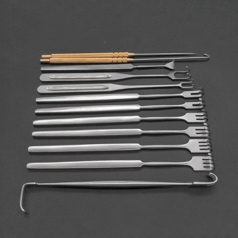 Retractor de párpados individual, rastrillo de 3 garras, bolsa de párpados doble, Retractor de piel Nasal