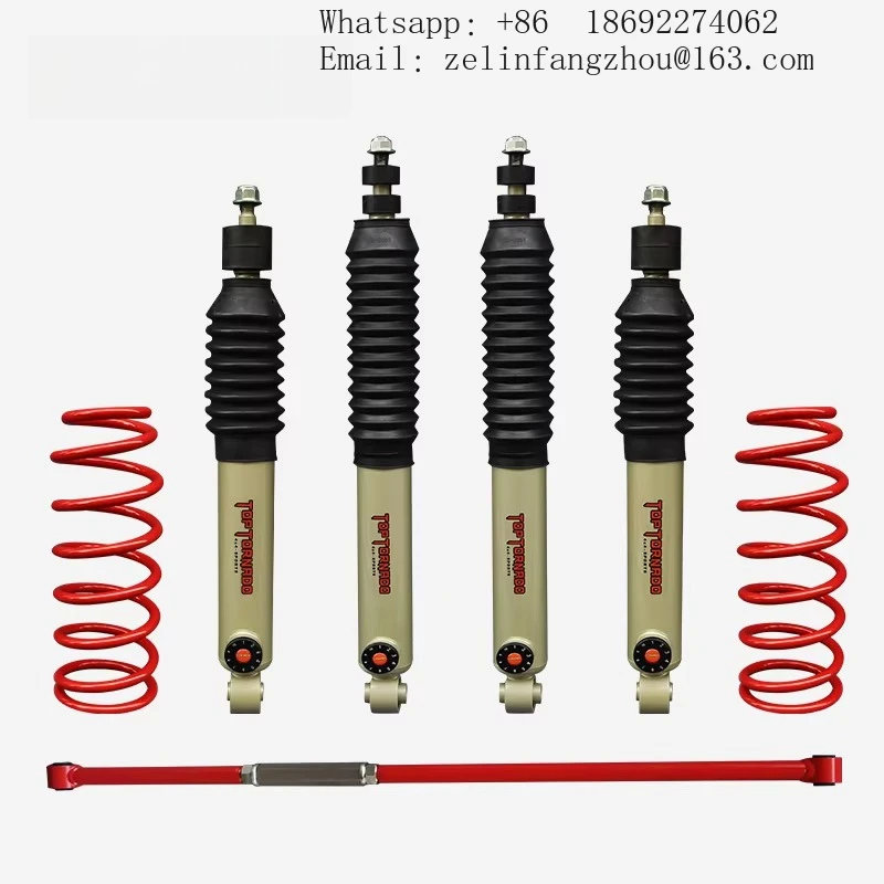 Off Road 2-inchsuspension Lift Kit with 4X4 Soft and Hard Adjustable Shock Absorbers, Suitable ForMitsubishi Pajero V26/ V43/V45
