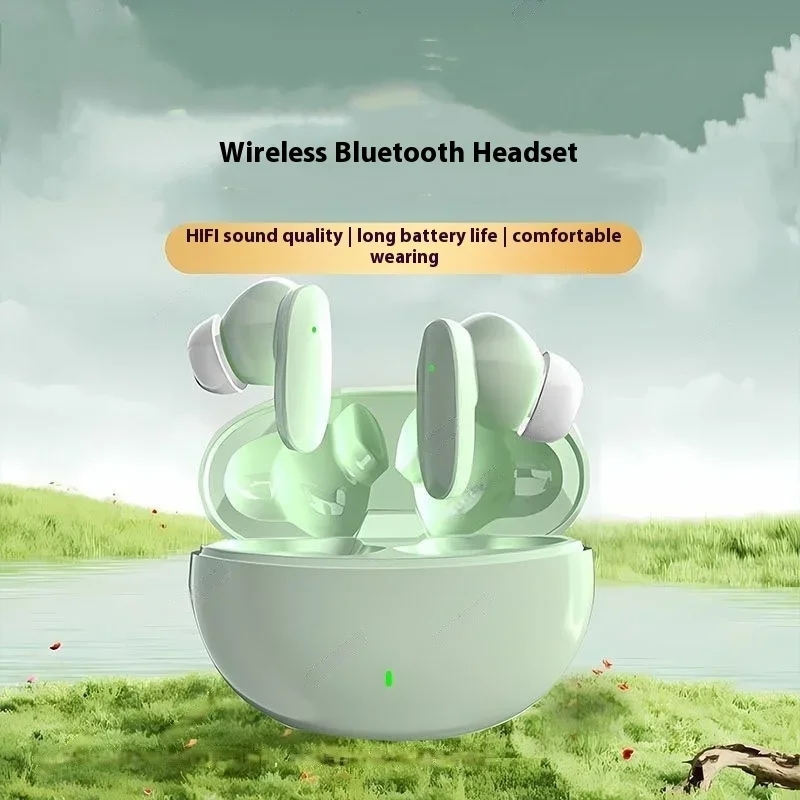 Wireless Earphone TWS Bluetooth Headset HiFi Headphone For iPhone Xiaomi Mic Noise Reduction Earbuds Waterproof Game Motion