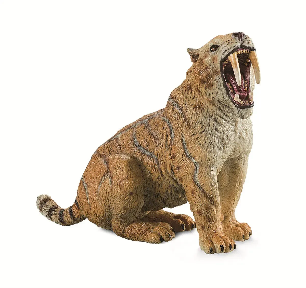 

TNG Saber-toothed Tiger Model Animal Realistic Smilodon Prehistoric Cretaceous Collector Decoration Kids Gift Educational Toy