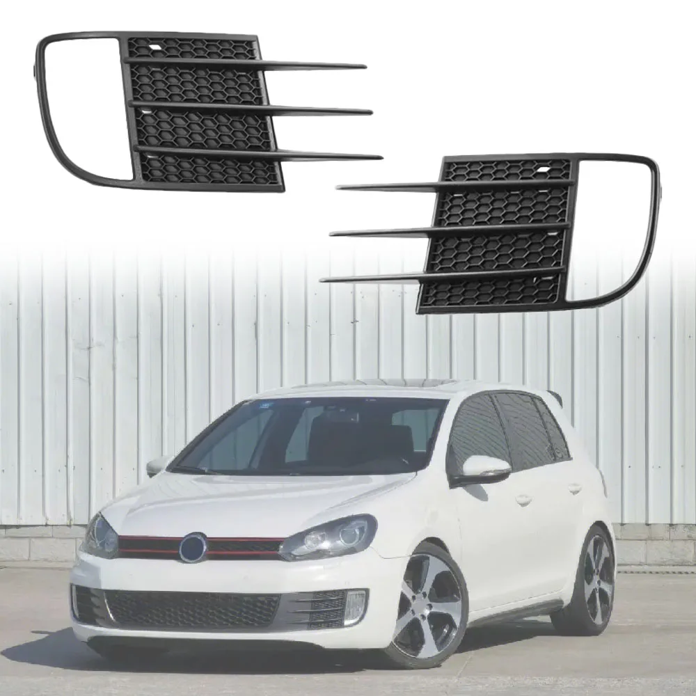 Front Bumper Side Fog Light Grilles For VW GTI (Golf) MK6 VI GTI GTD 2009 2010 2011 2012 2013 5K0853666C 5K0853665C