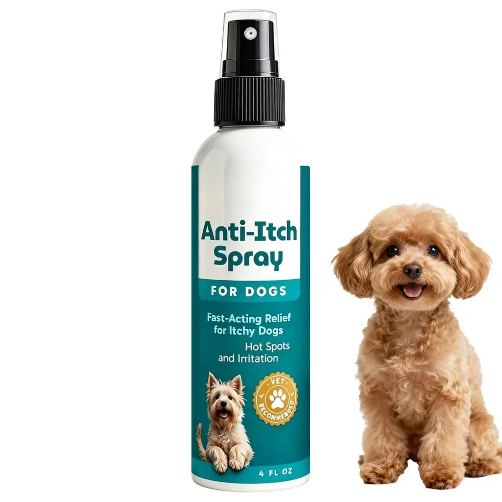 Beruhigendes Hautspray für Haustiere gegen Juckreiz, hypoallergen, repariert, lindert Kratzer, Rötungen, Trockenheit, für empfindliche Haut von Hunden und Katzen. – Detail 8