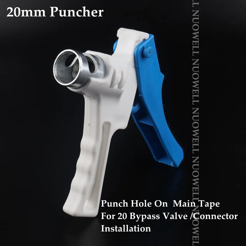 16~40mm Agriculture Irrigation Pipe Thin Soft Spray Tape Puncher Bypass Valve Connectors Installation Tool Water Tape Puncher