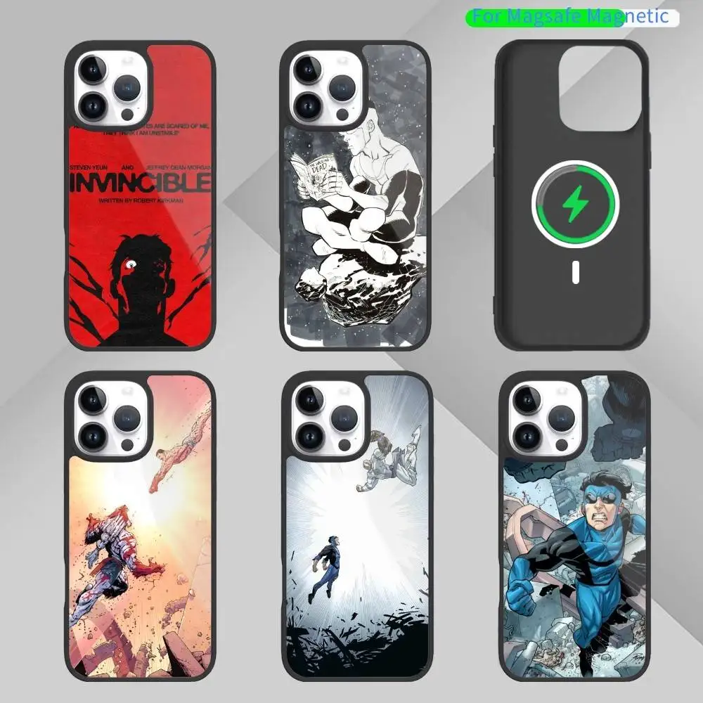 

Anime TV I-Invincible Phone Case For iPhone17,16,15,14,13,12,11 Plus,Pro Max Magnetic For Magsafe Wireless Charging