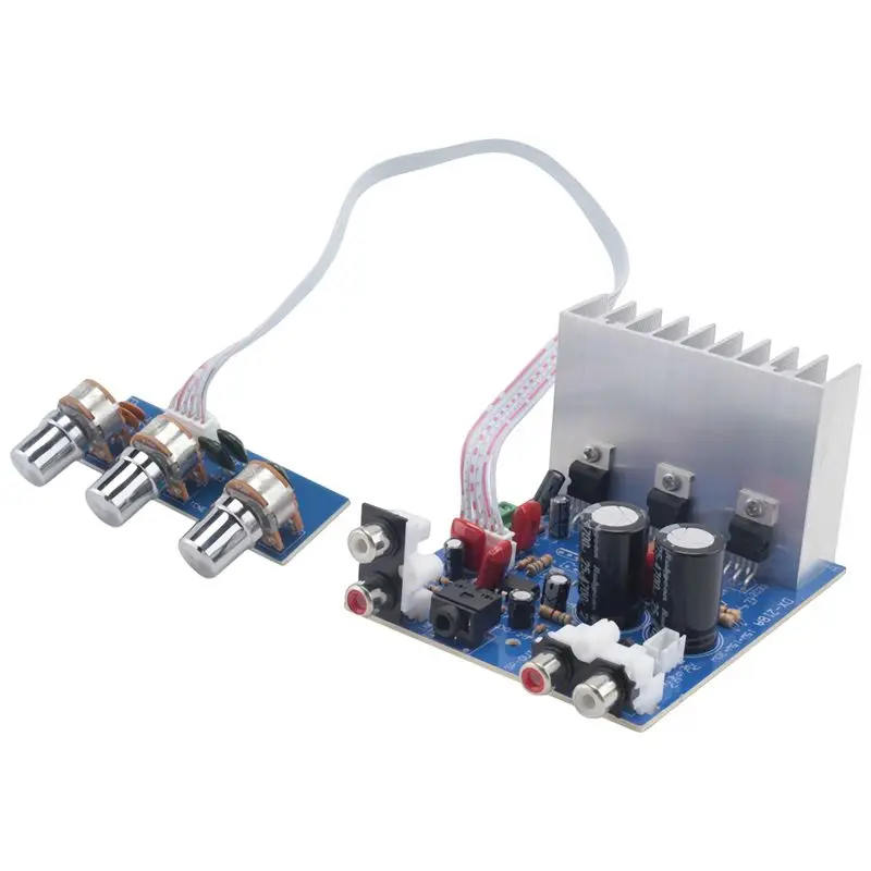 

ABBG-TDA2030 15Вт+15Вт+30Вт 2.1-канальный усилитель звука, плата усилителя для сабвуфера, выход басов для DIY-динамиков, двойное питание AC12-15В