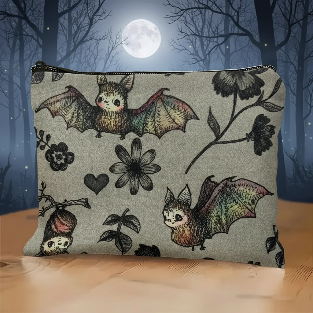 Canvas Zipper Bag Modern Simple Zipper Makeup Bag Portable Durable Storage Bag Stylish Look Versatile Use Travel Essentials