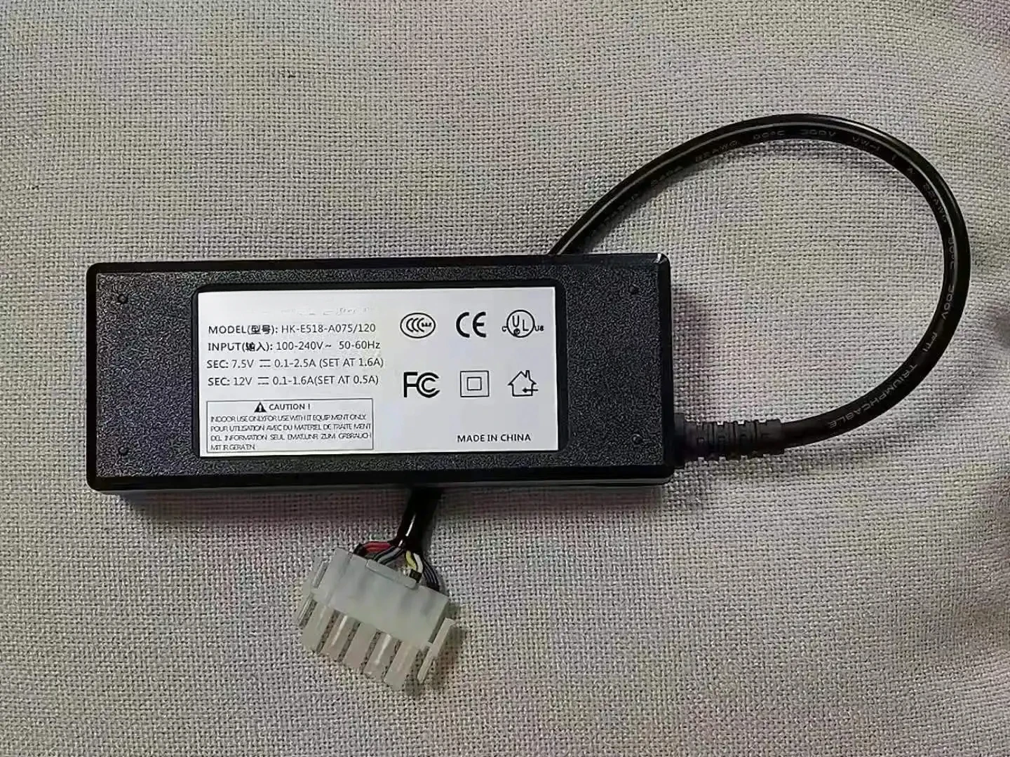 

Power adapter for E518-A075/120 new compatible
