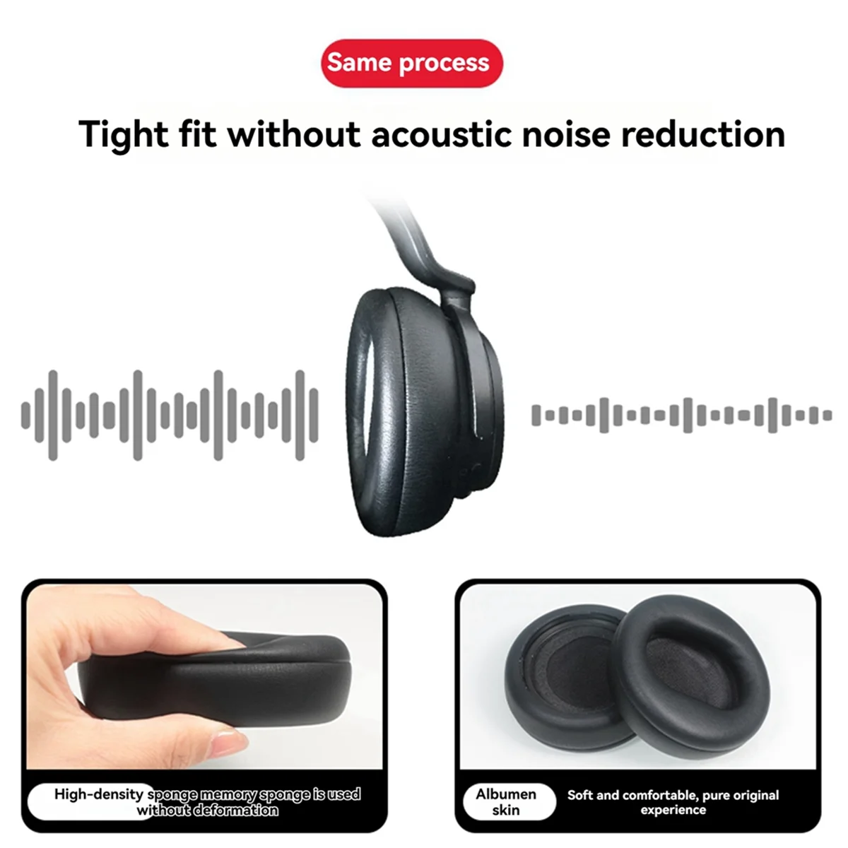 SMIEA Copri auricolari Cuffie antirumore per cuffie Microsoft Surface 1 e 2 generazione Copri spugna per cuffie di ricambio Grigio