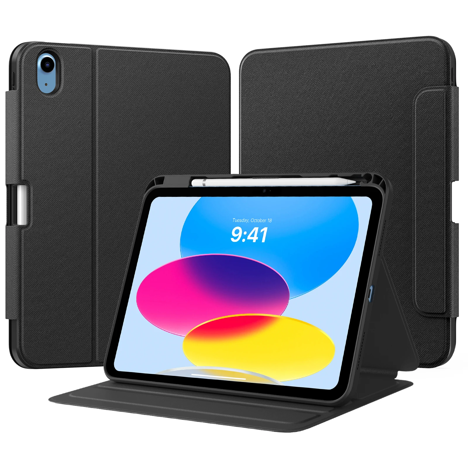 

Case for iPad (A16) 11th Generation 11 Inch 2025, iPad 10th 10.9 inch 2022 with Pencil Holder, Protective Folio Stand Cover