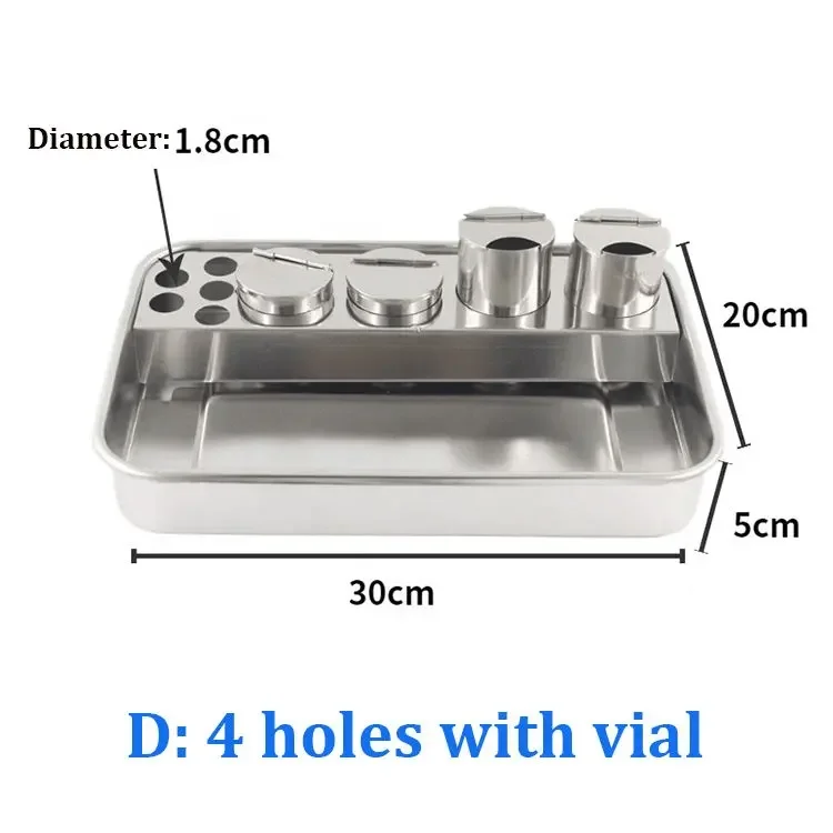 تصميم طبي مخصص متعدد الوظائف عالي الجودة لتشغيل الأسنان من الفولاذ المقاوم للصدأ، صينية معالجة الأسنان #5