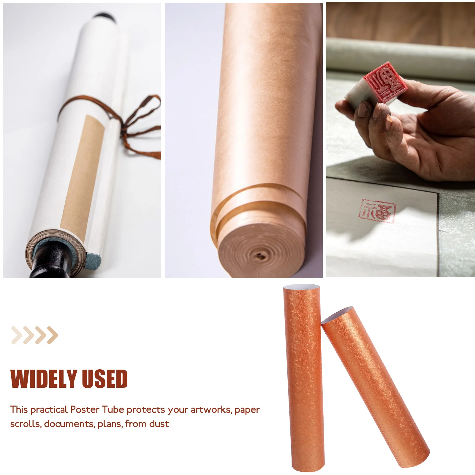 أنبوب ملصق تصغير قابل للتمديد، حقيبة حمل قوية، أنبوب حماية عمل فني محمول لتخزين الرسم