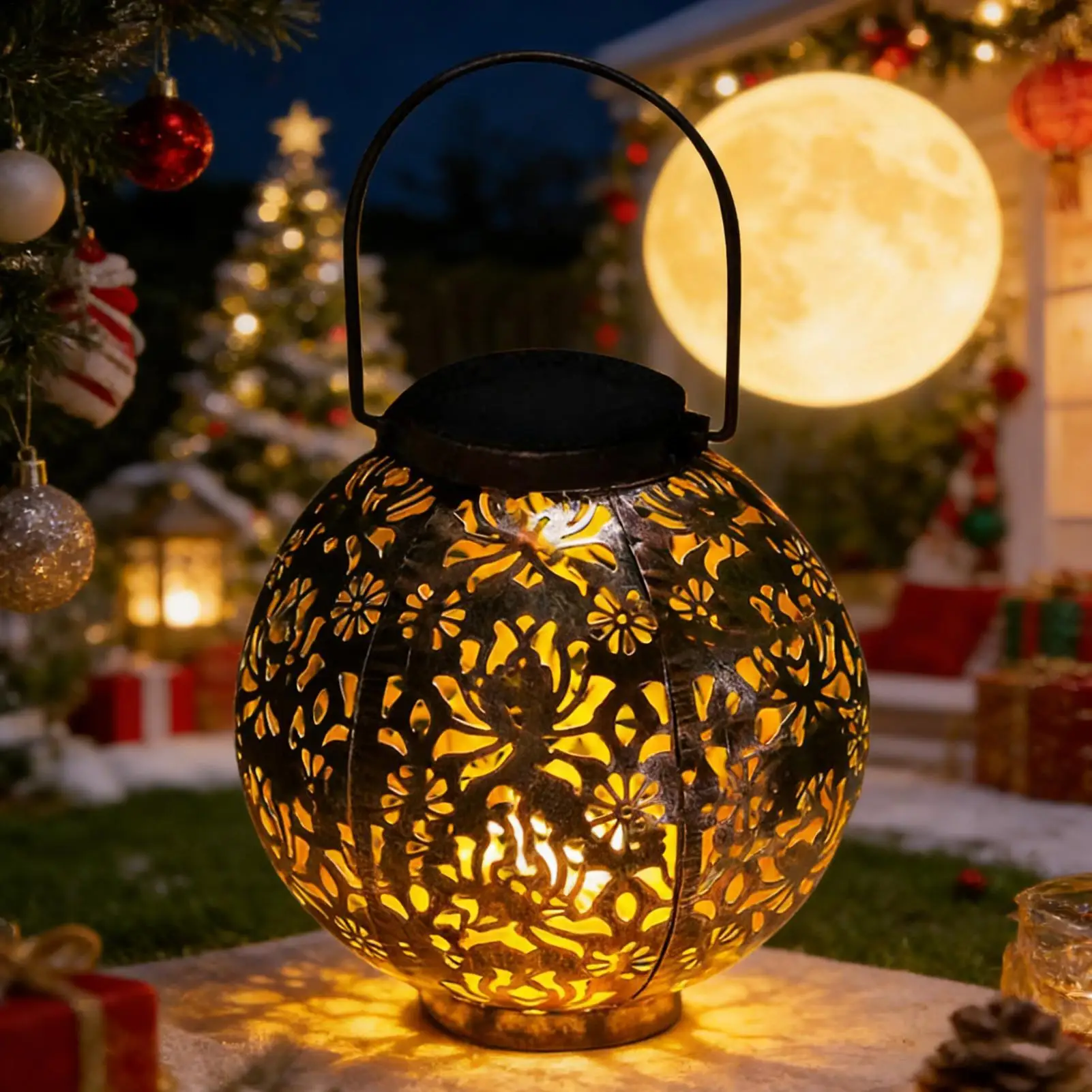 

Солнечные фонари для улицы, водонепроницаемые, ретро-дизайн, металлические, с ажурным узором, для декора двора, дорожек, подъездных путей, патио