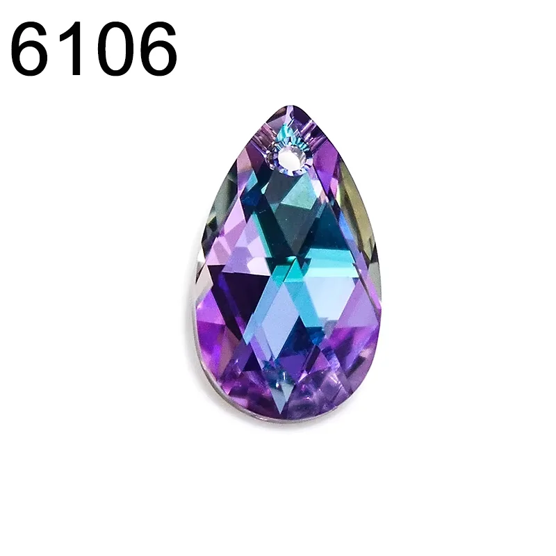 (1 piece) Original Crystals from Austria 6106 Pear-Shaped Pendant Loose Beads Rhinestone DIY Jewelry Making