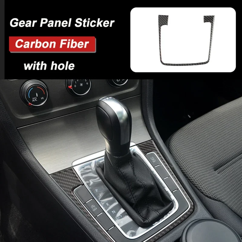 

Carbon Fiber Gear Shift Panel Cover Sticker Interior Trim Car Accessories For Volkswagen VW Golf 7 7.5 GTI R MK7 14-20 LHD RHD