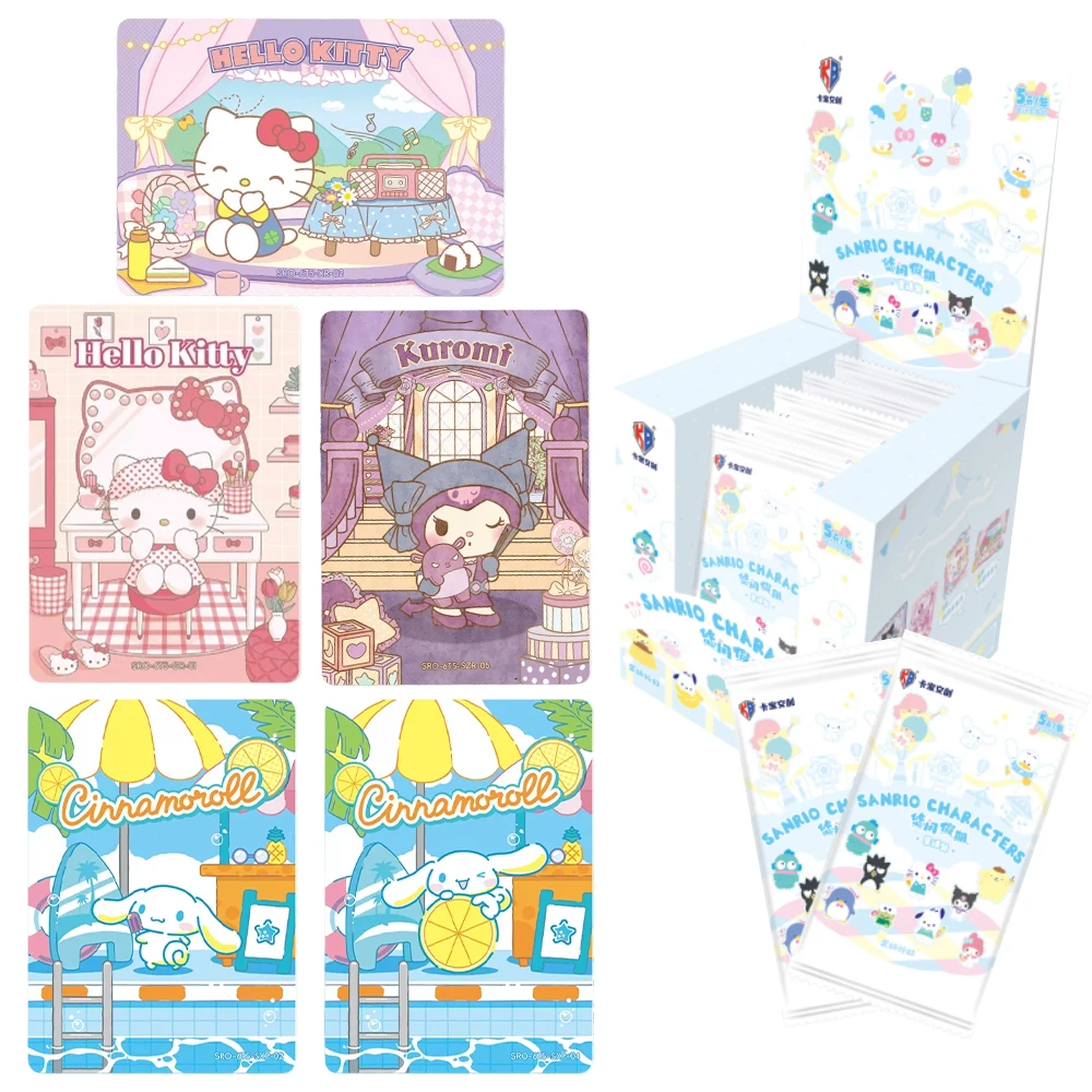 

Genuine Sanrio Characters Vol.6 Star Word Booster Pack Kuromi My Melody Cinnamoroll Cute Illustrated Foil Mini Cards