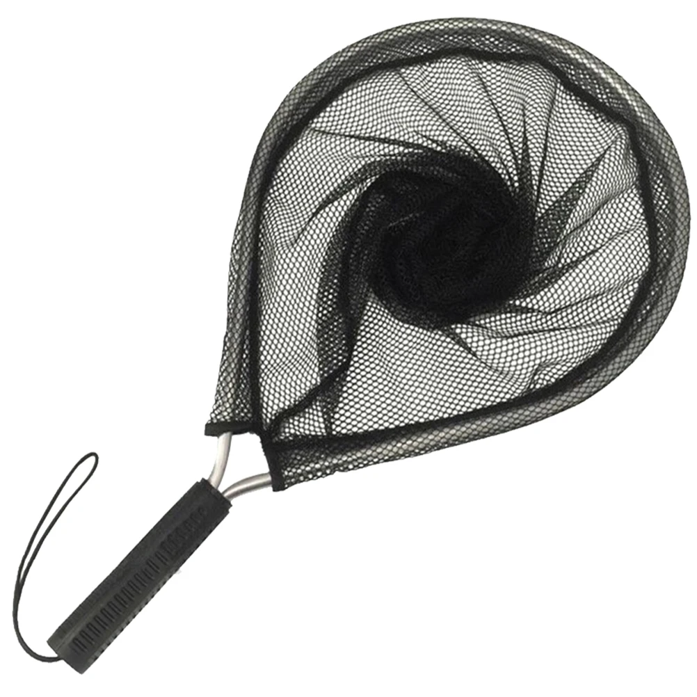 

Fishing Net Foldable Aluminum Alloy Handheld Replacement Light Weight High Strength Round Frame Detachable Portable Stream River