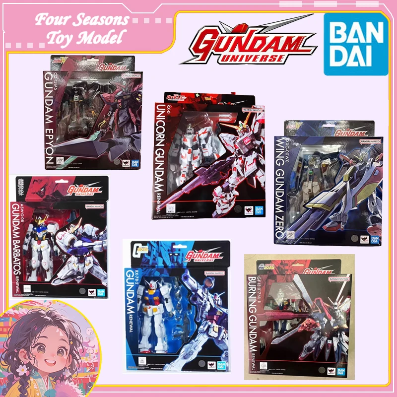 

Fast Shipping Bandai Anime GU BARBATOS RX-78-2 UNICORN WING GUNDAM EPYON RENEWAL Original Model Toys Action Figure Children Gift