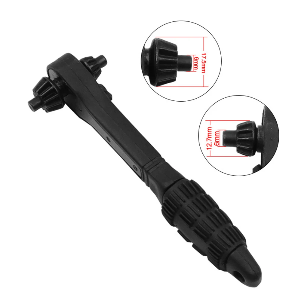 Adjustable Ratchet Chuck Key Wrench for Drill Press Clamping Works with Various Drill Chucks Including 1 5 10MM and 3 16MM