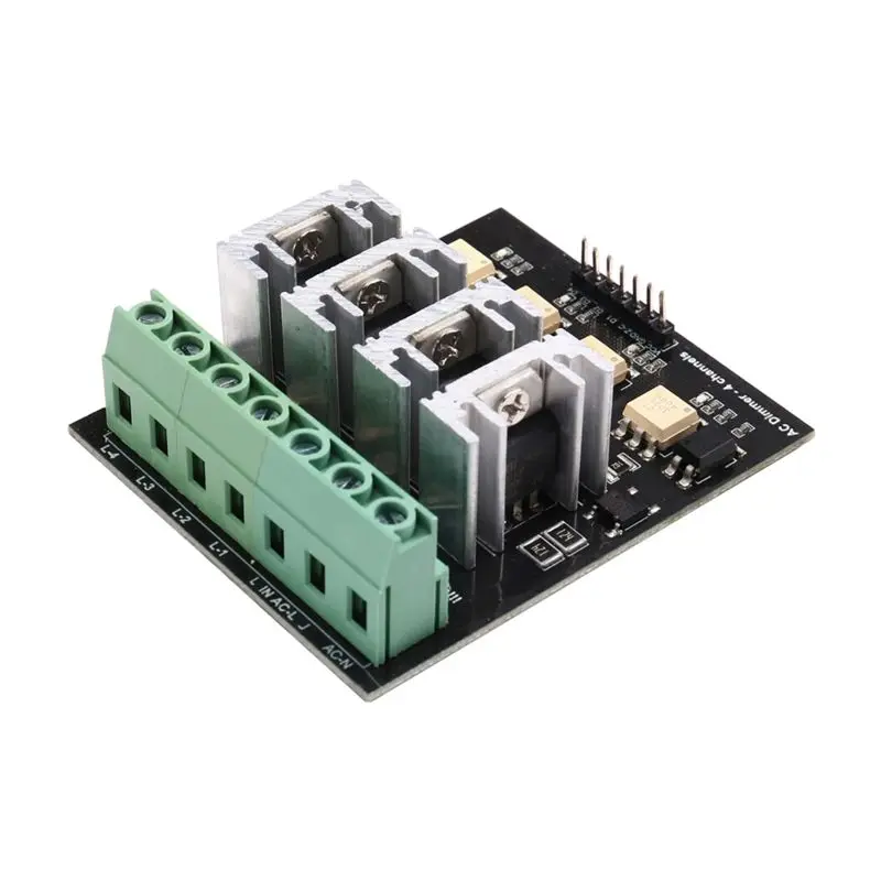 AC Dimmer Module, Light Lamp Dimming And Motor Control- 4 Channel, 3.3V/5V Logic, Up To 220V(5A-10A)