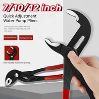 1pc 7/10/12 in Water Pump Pliers Multifunctional Universal Plumbing Pliers Adjustable Open Pipe Pliers Home Maintenance Tool