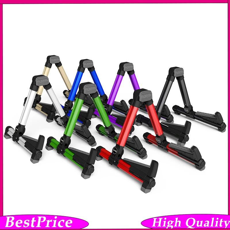 

Aroma Universal Adjustable Guita Stand Aluminum Alloy Multi-Stand for Guitar Bass Ukulele Violin Mandolin Foldable & Portable