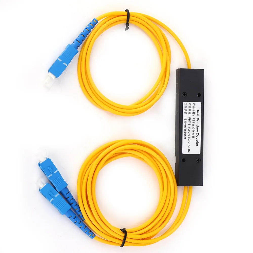 

1x2(1 in 2 Out) Fiber Splitter SC/UPC Interface 1310-1550nm SC/UPC Singlemode Fiber SM Fiber Splitter Data Transmission