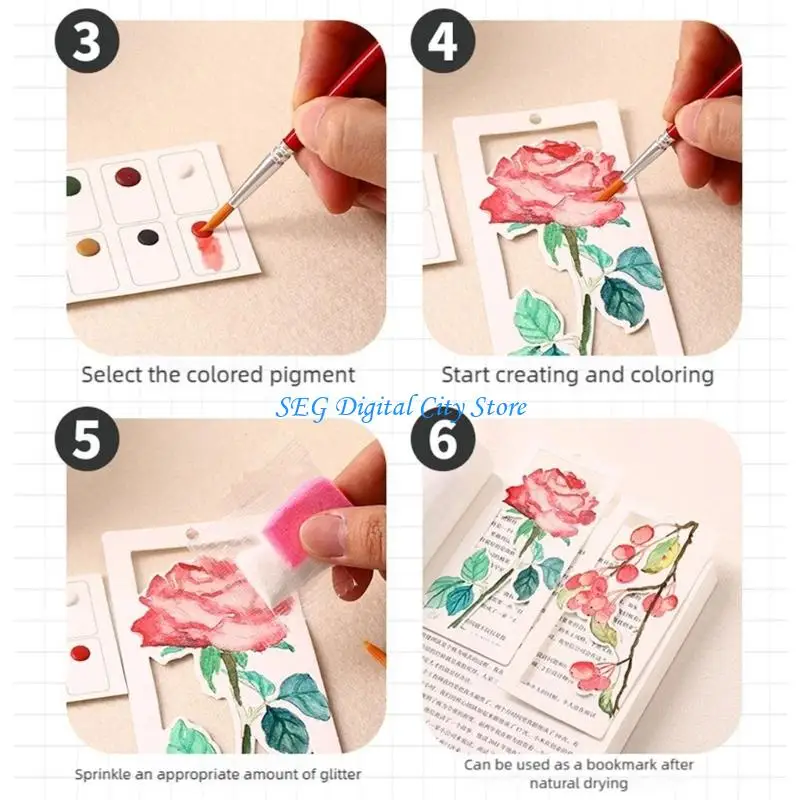 U75b قابلة للغسل المرجعية المائية اللوحة مجموعة للأطفال فنون الرسم الإبداعية #5