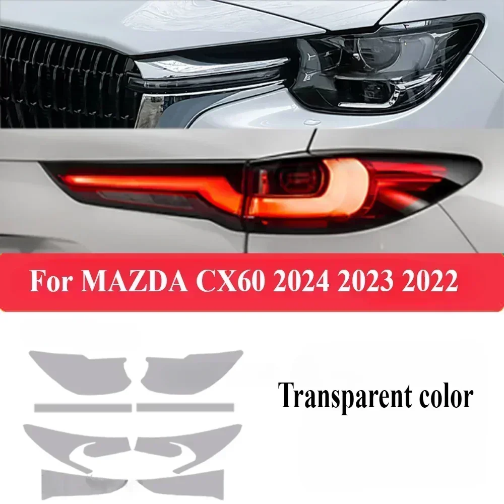 

For MAZDA CX60 2024 2023 2022 Car Accessories Exterior Headlight Anti-scratch TPU PPF Protective film Anti-scratch Repair film