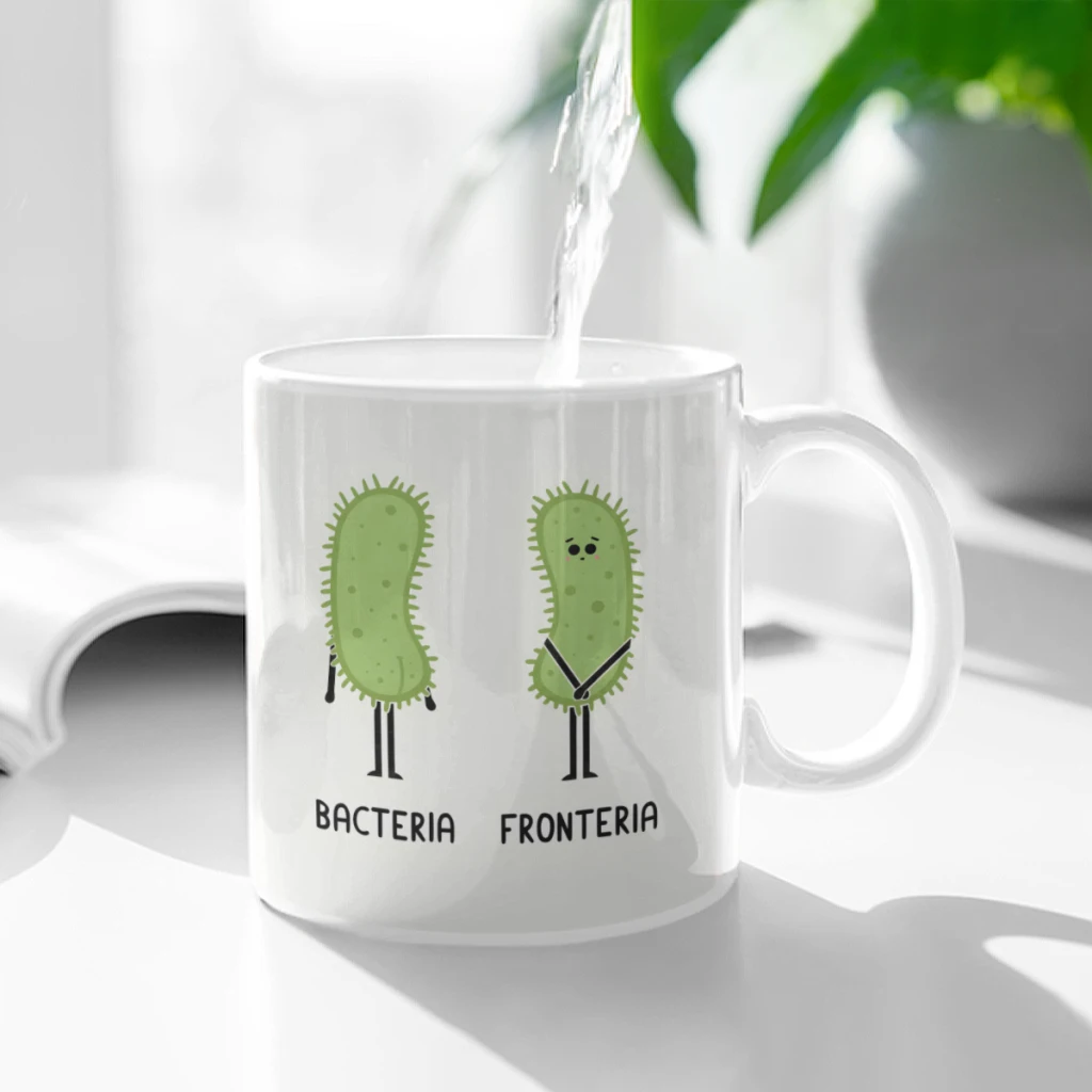 

Opposites Bacteria Ceramic Cup Coffee Oatmeal Breakfast Cup Creative Personality Mug