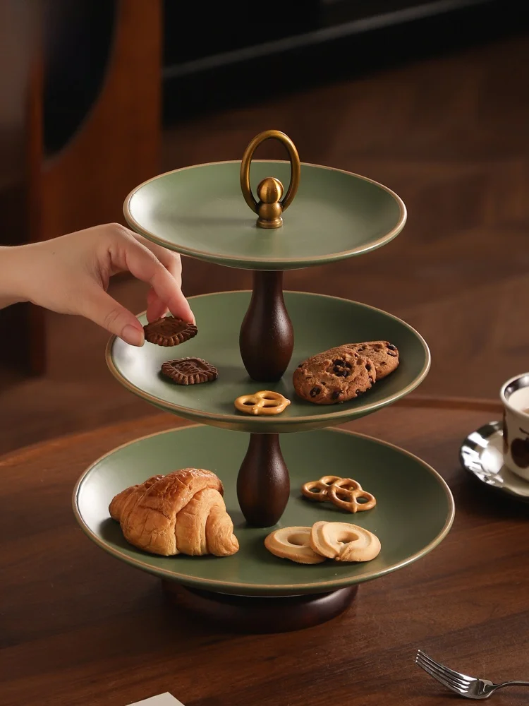 corbeille-a-fruits-retro-de-luxe-en-ceramique-a-trois-niveaux-plat-a-noix-pour-la-pause-the-style-vintage-glacure-artisanale-ustensiles-de-table-panier-a-fruits