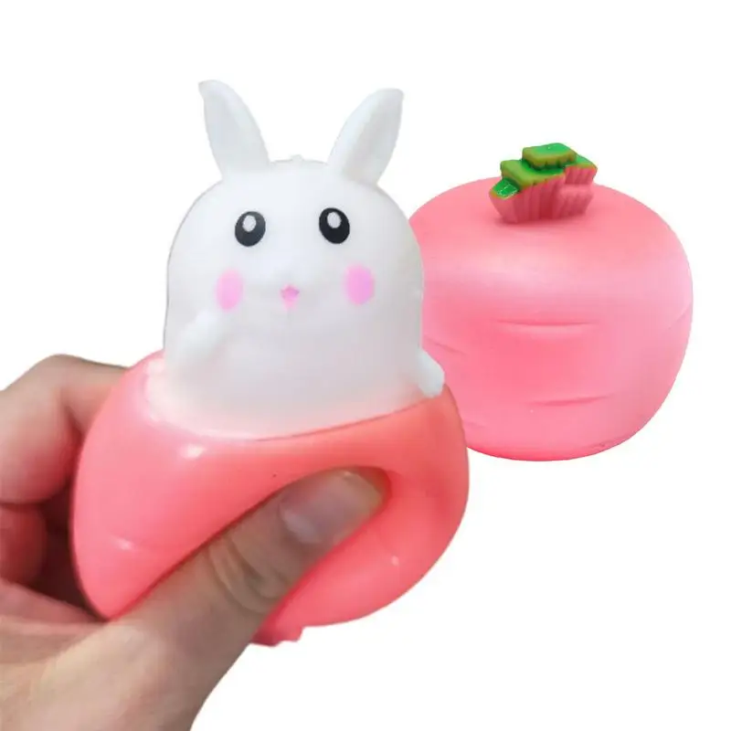 

Lovely Squeezing Carrot Rabbit Shape Toys Antistress Sensory Stress Relieving Gift For Kids Squeeze Toy