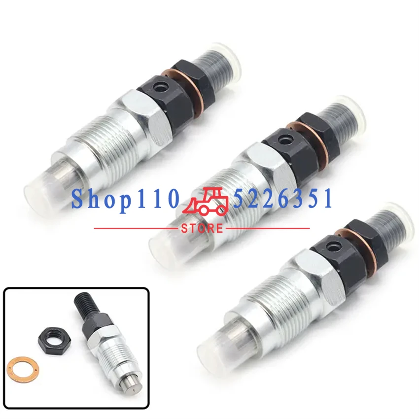 

3pcs 16001-53000 New Fuel Injector for Kubota D722 D782 Engine Replacement Part 1600153000 H1600-53000 16001-53002 16001 53000