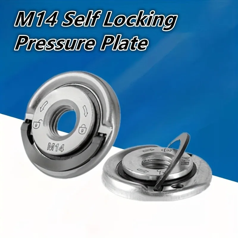 

Зажимная гайка для угловой шлифмашины M14 - самозажимная пластина, быстрое крепление, запасная часть