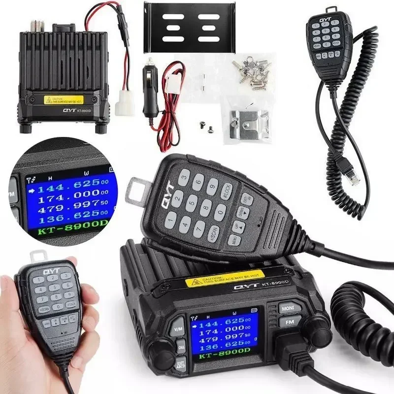 US.EU KT-8900D 25 واط ثنائي النطاق رباعي العرض 136-174 & 400-480 ميجا هرتز شاشة LCD كبيرة راديو المحمول KT8900D
