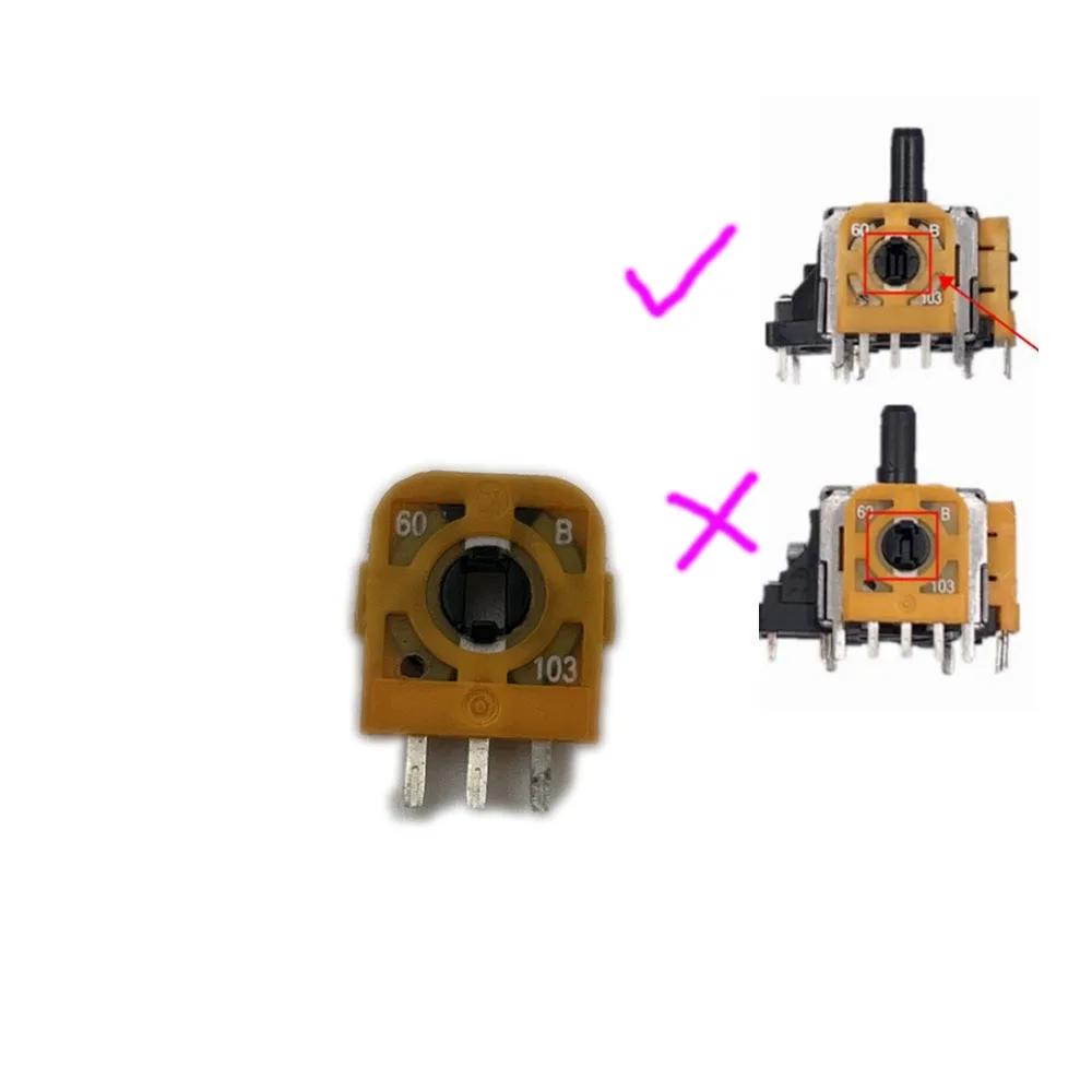 10PCS For Xbox One Slim X Switch Pro  Game Pad Part Green Potentiometer Joystick Analog 3D Lever For PS5 PS4 Pro Slim