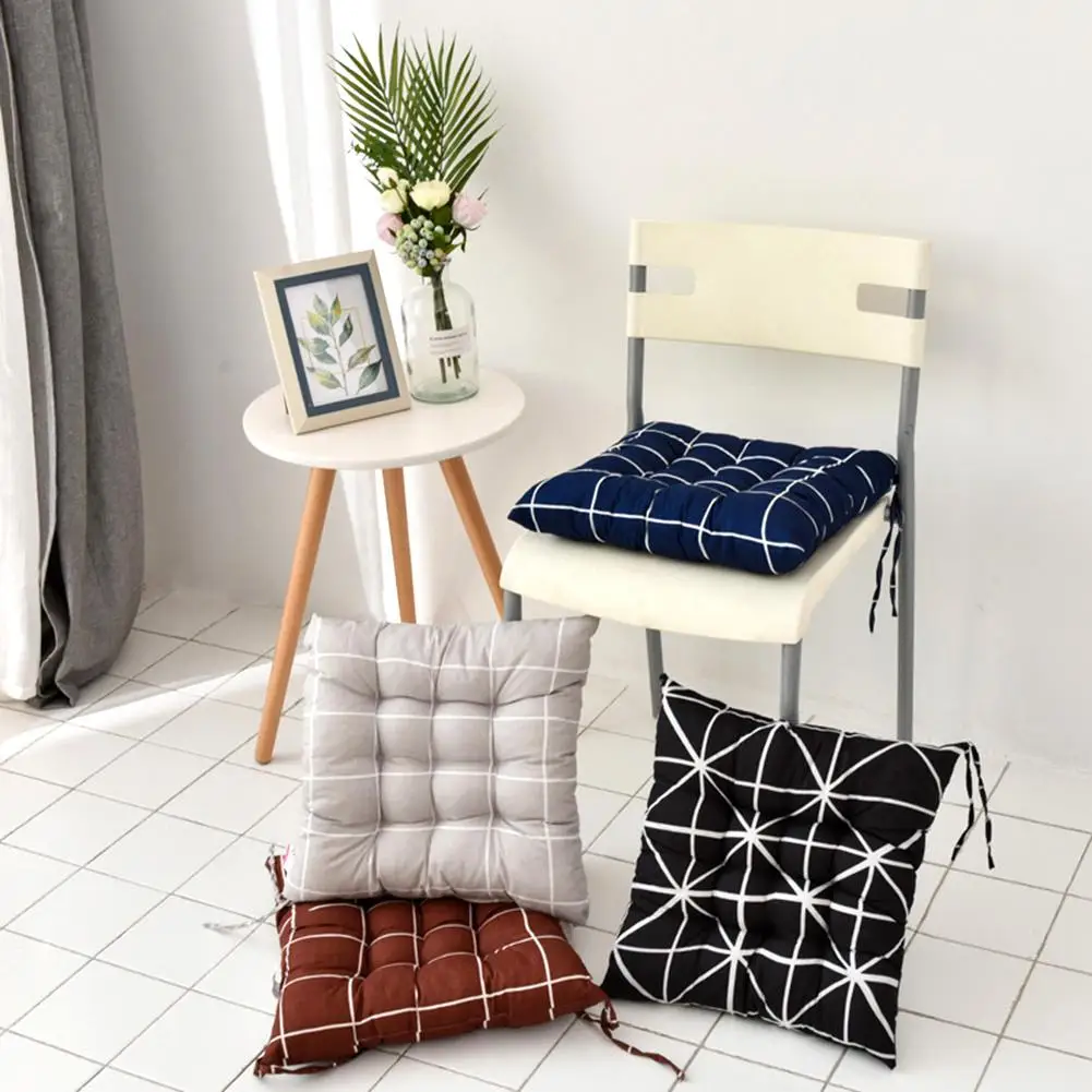 Stylish Cushion Super Soft Anti Skid Tear Resistant Breathable Geometric Print Seat Cushion