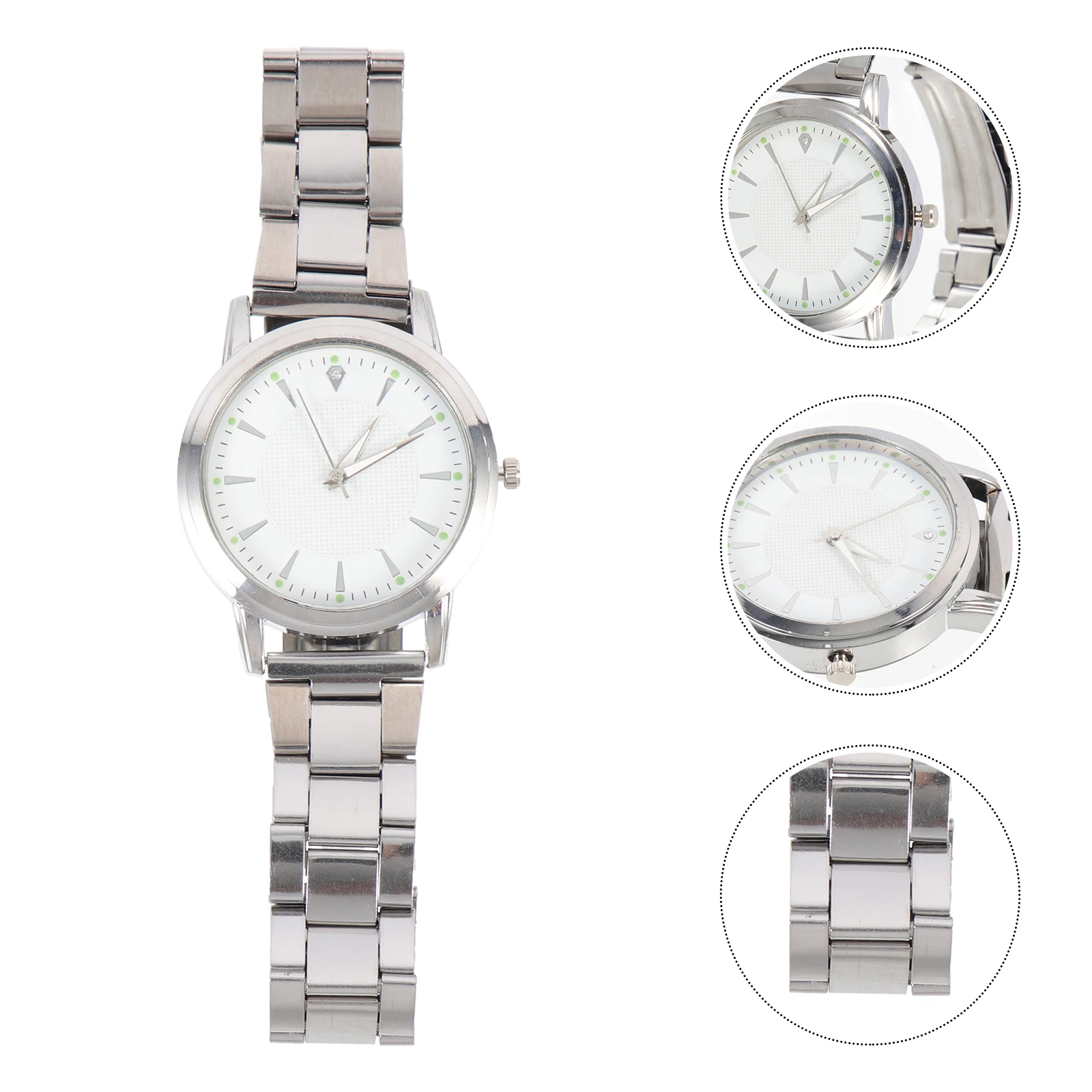 

Luminous Steel Band Watch Watches for Men Wrist Decor Exquisite Intelligent Lovers